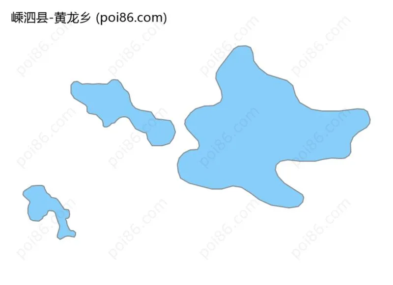 黄龙乡边界地图