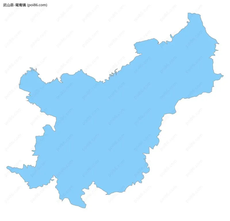 鸳鸯镇边界地图