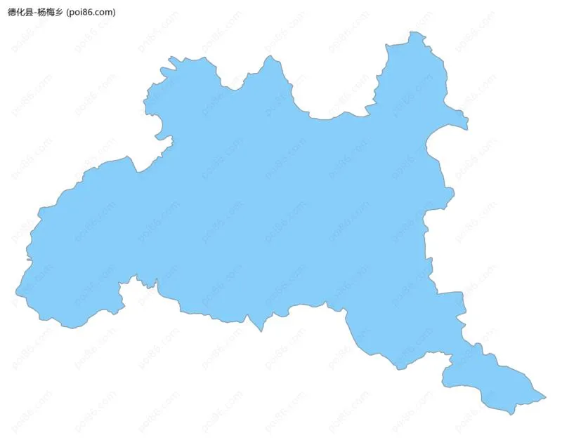 杨梅乡边界地图