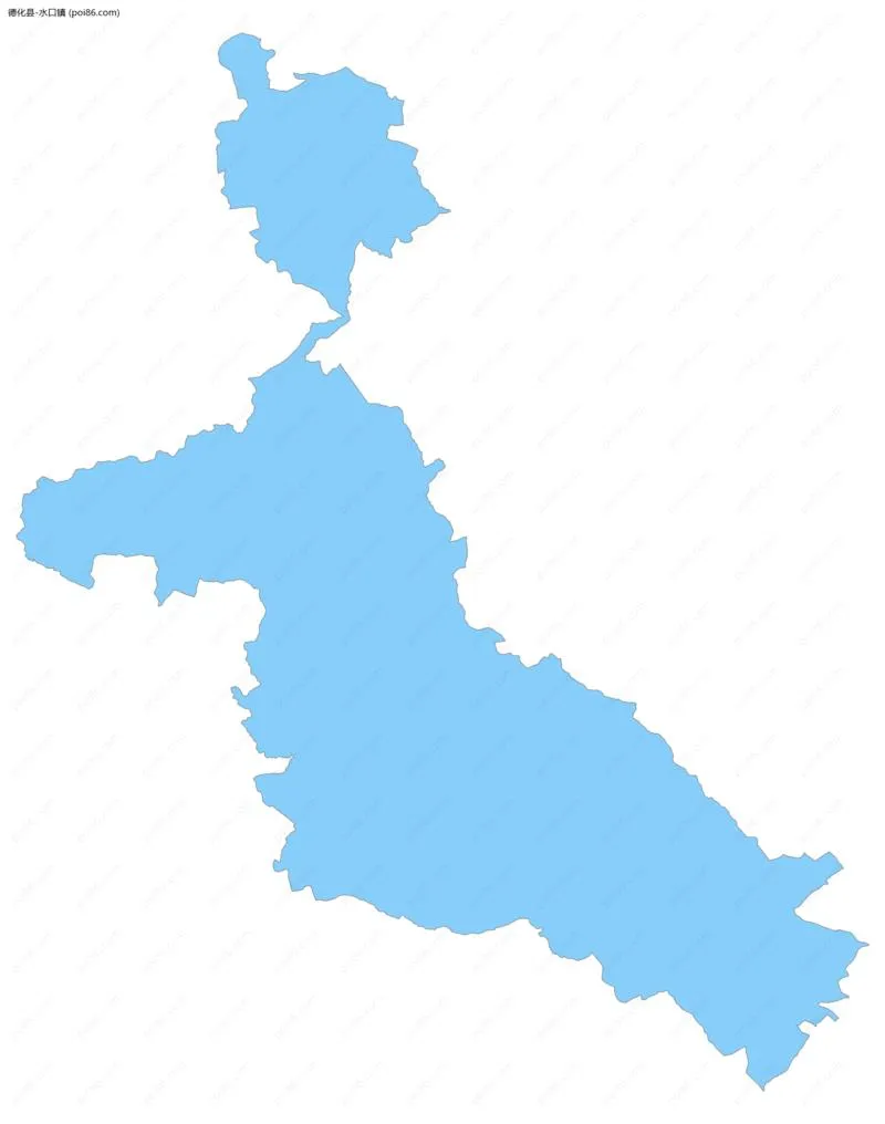 水口镇边界地图