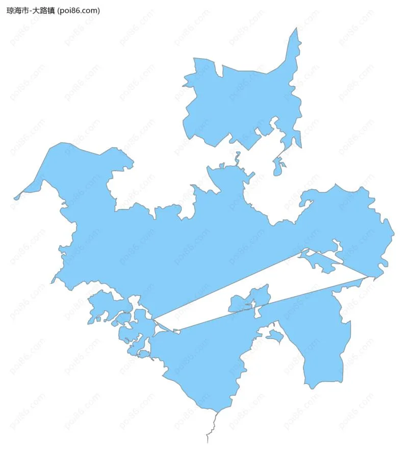 大路镇边界地图