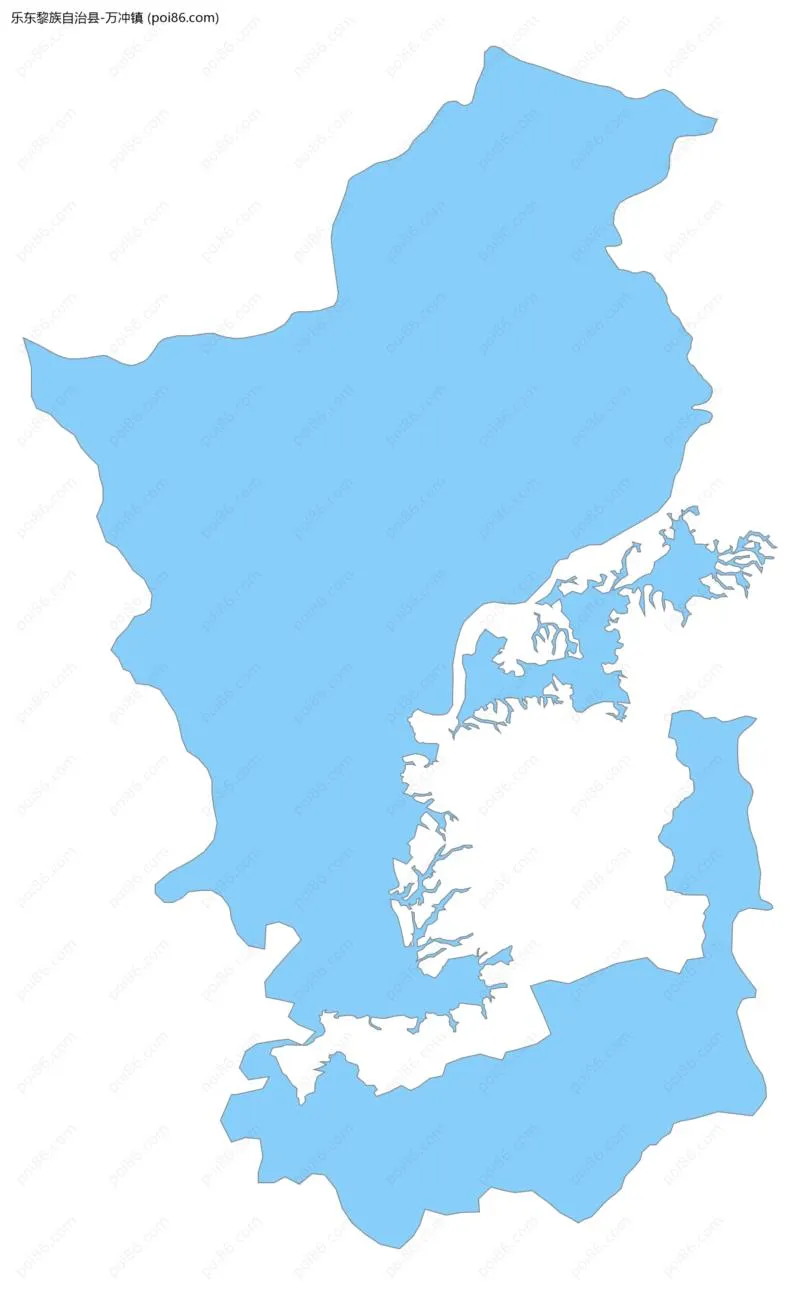 万冲镇边界地图