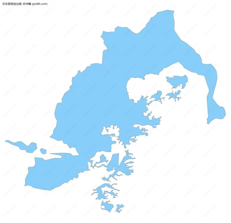 志仲镇边界地图