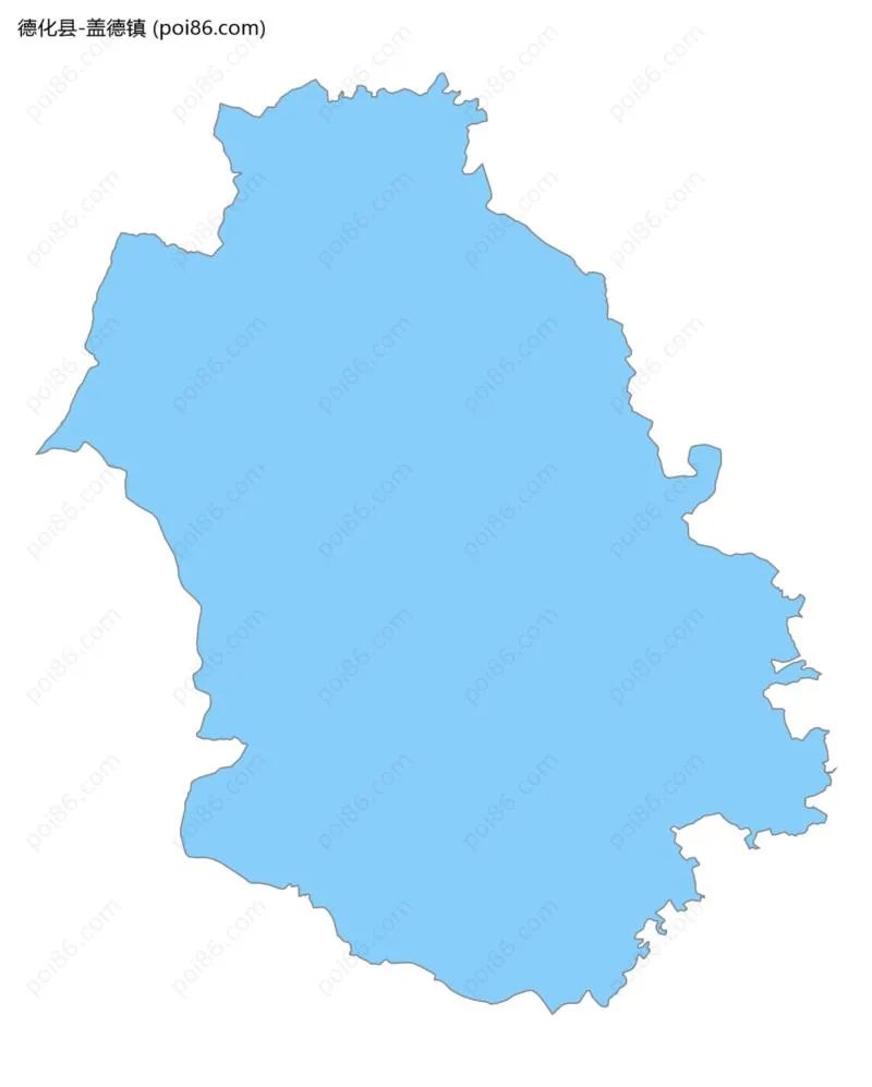 盖德镇边界地图