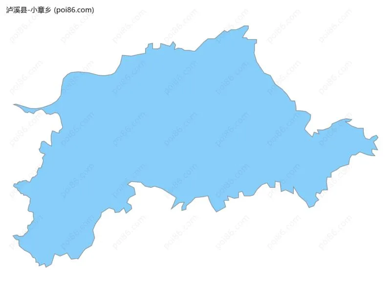 小章乡边界地图