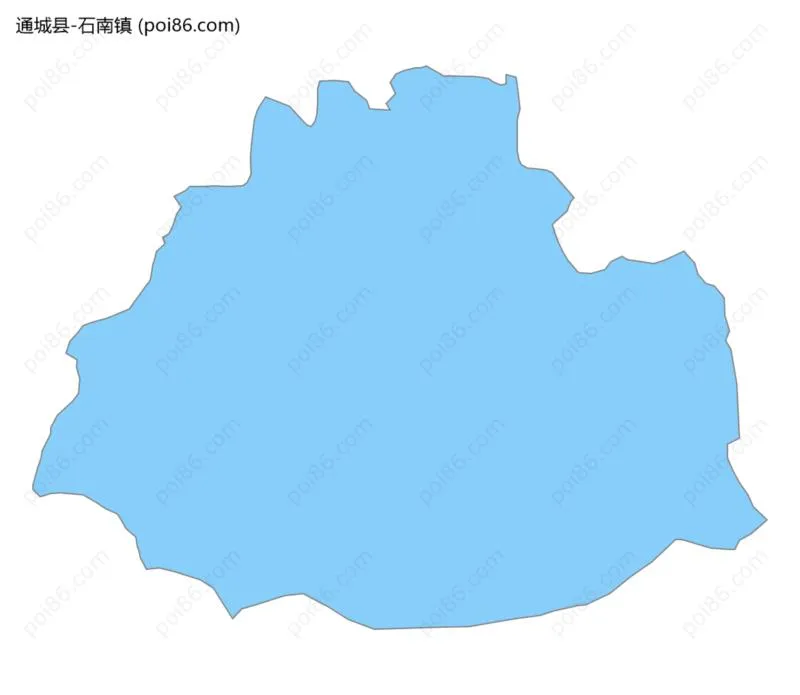 石南镇边界地图