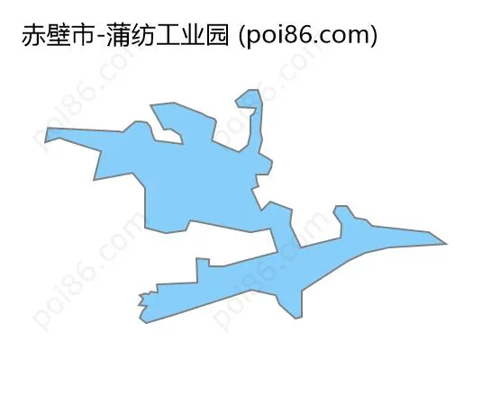 蒲纺工业园边界地图