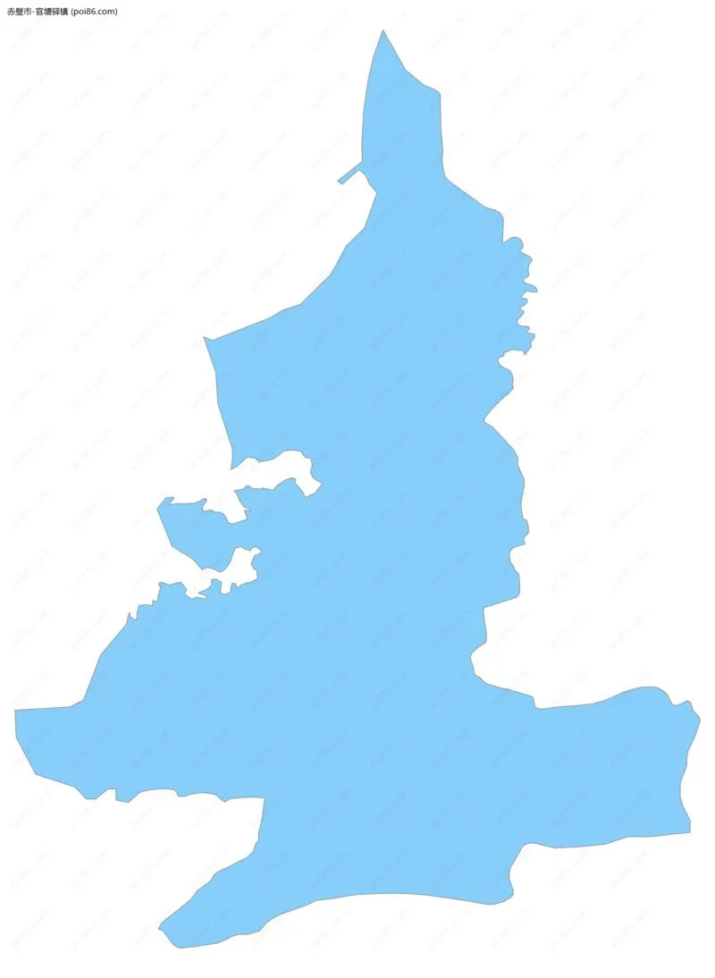 官塘驿镇边界地图