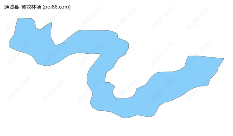 黄龙林场边界地图