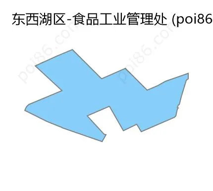 食品工业管理处边界地图