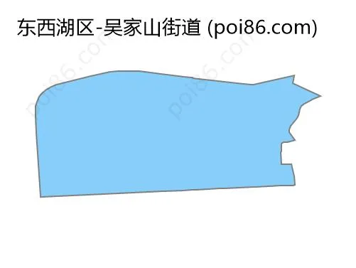 吴家山街道边界地图