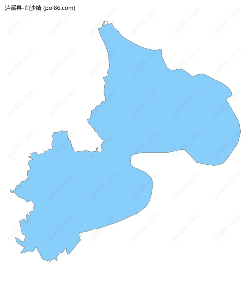 白沙镇边界地图