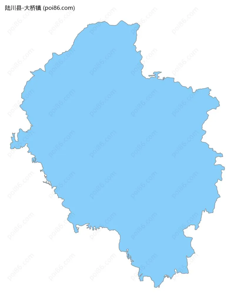 大桥镇边界地图