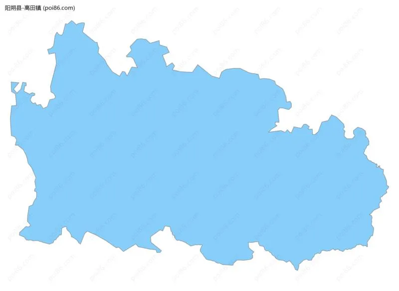 高田镇边界地图