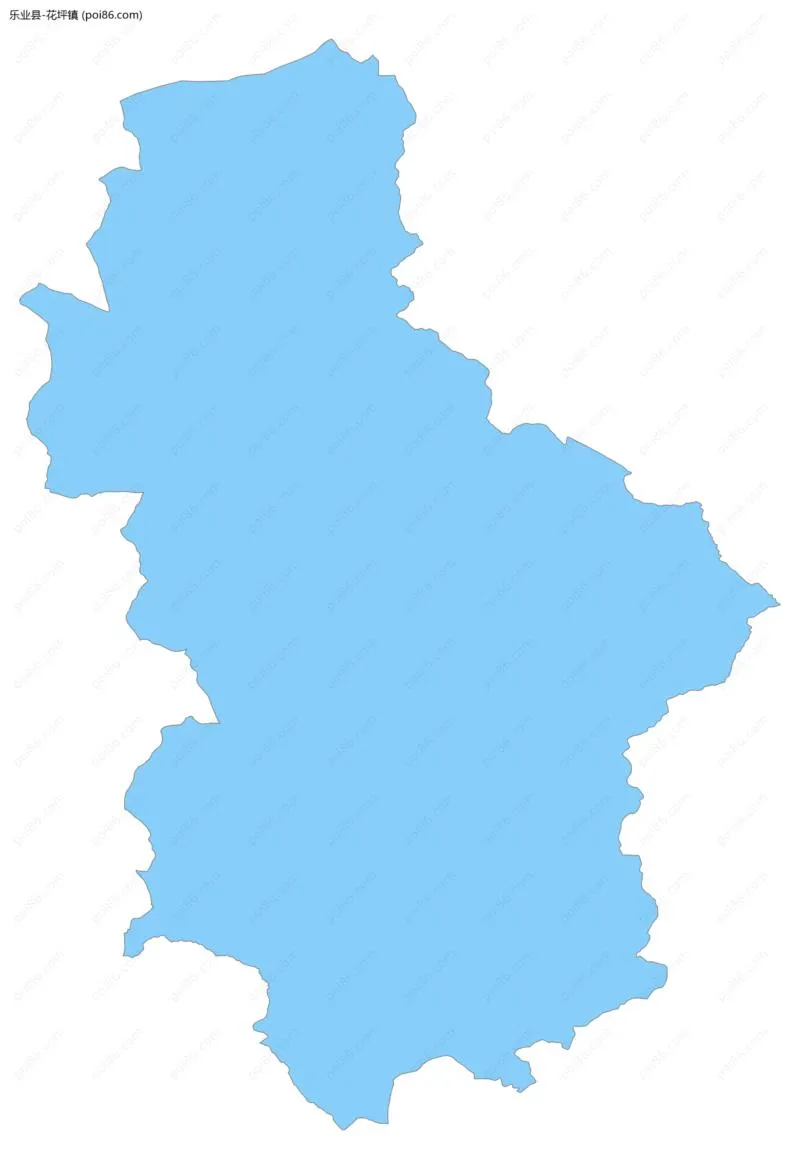 花坪镇边界地图