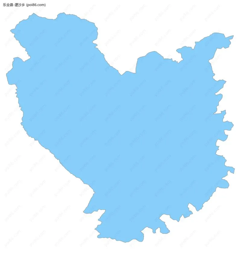 逻沙乡边界地图