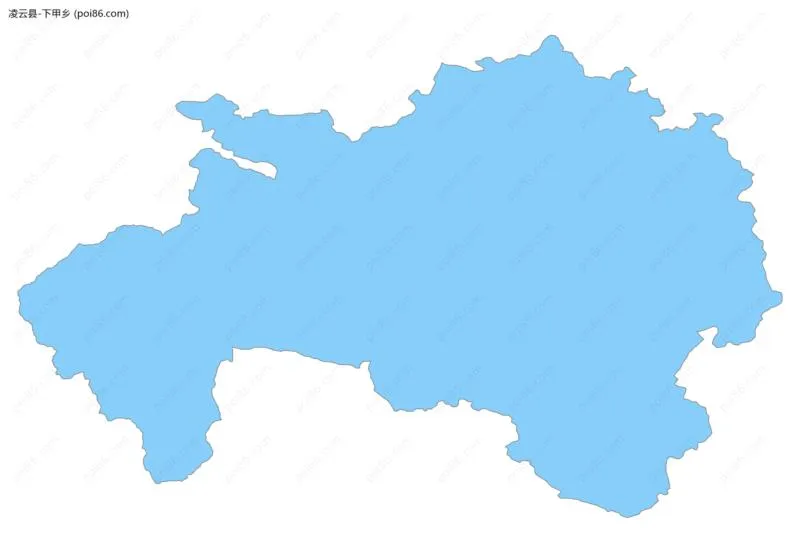 下甲乡边界地图