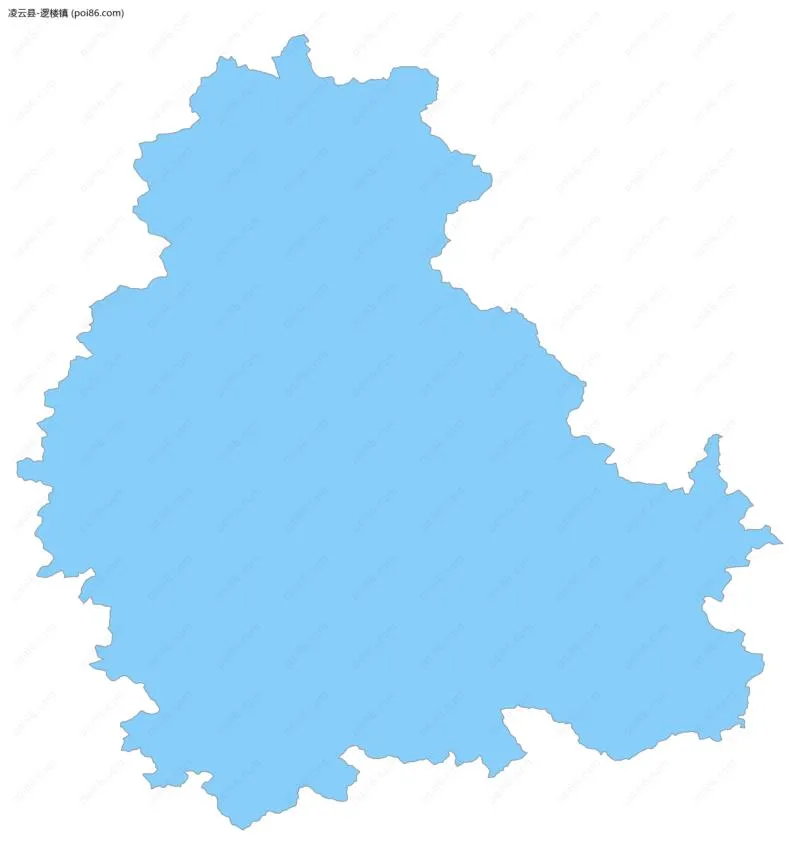 逻楼镇边界地图