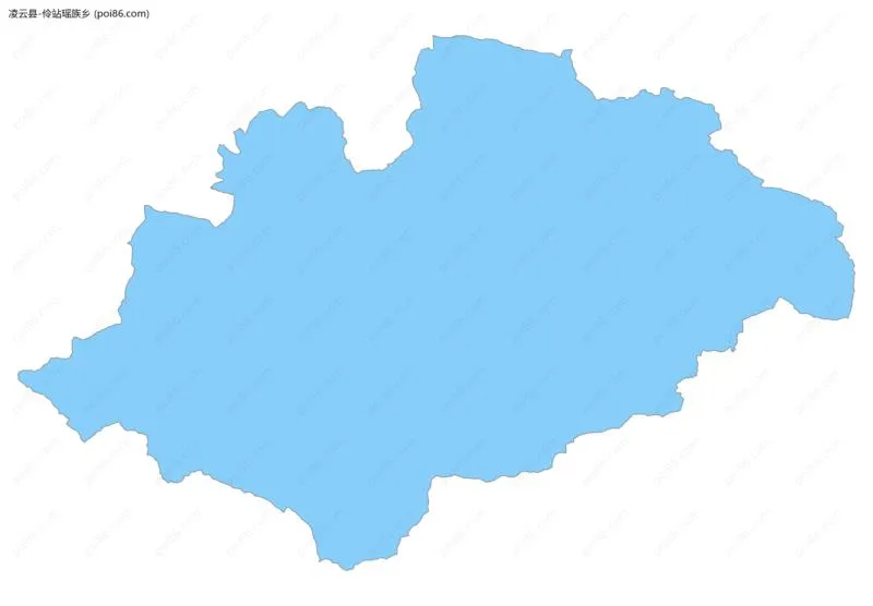 伶站瑶族乡边界地图