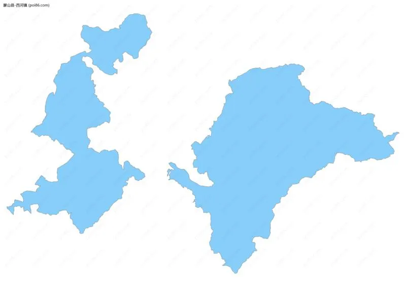 西河镇边界地图