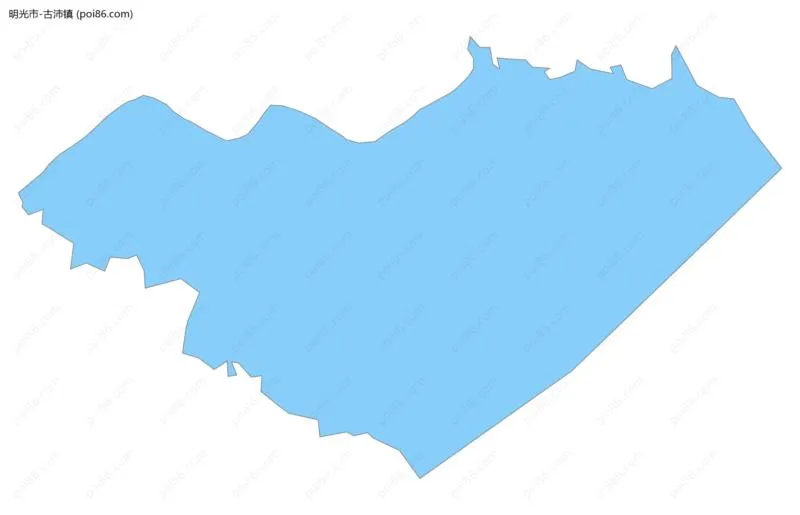 古沛镇边界地图