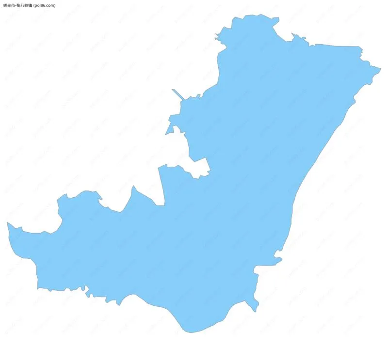 张八岭镇边界地图