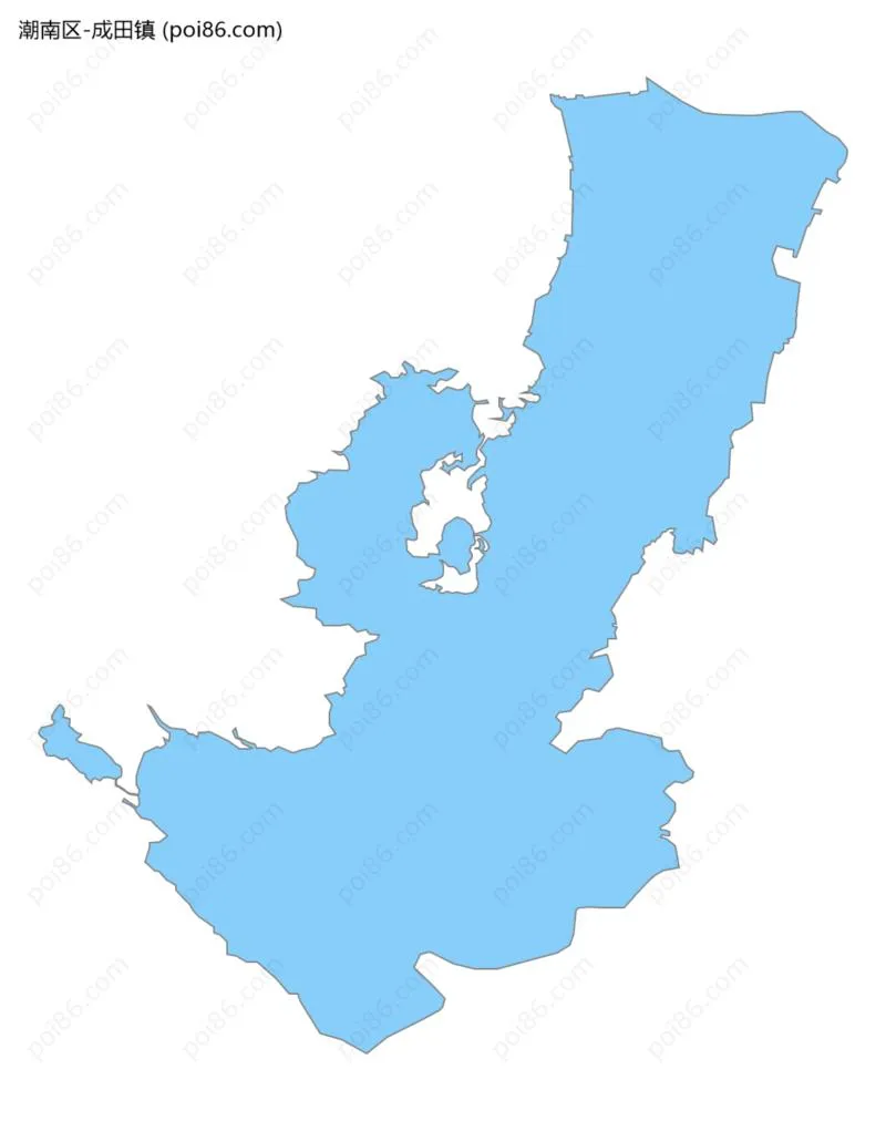 成田镇边界地图