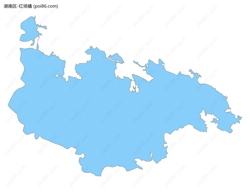 红场镇边界地图