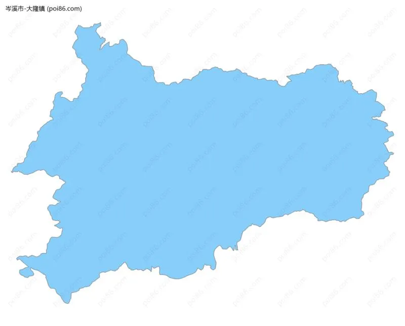 大隆镇边界地图