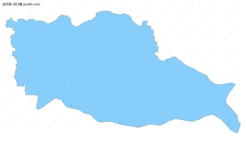 河口镇边界地图