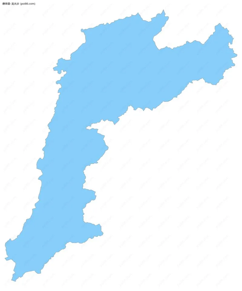 龙光乡边界地图