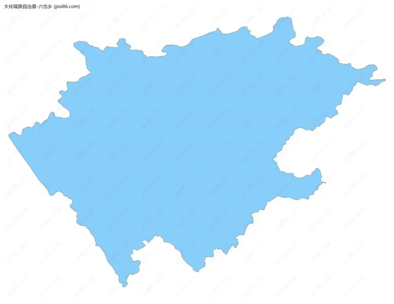 六也乡边界地图