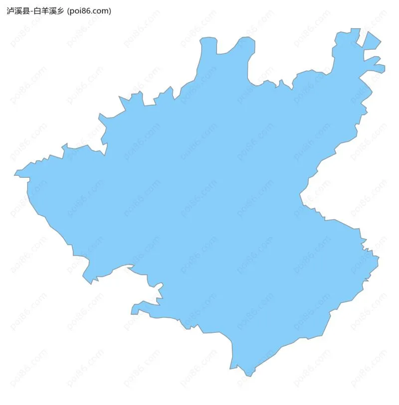 白羊溪乡边界地图