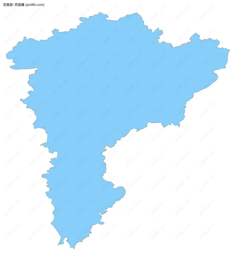 灵溪镇边界地图