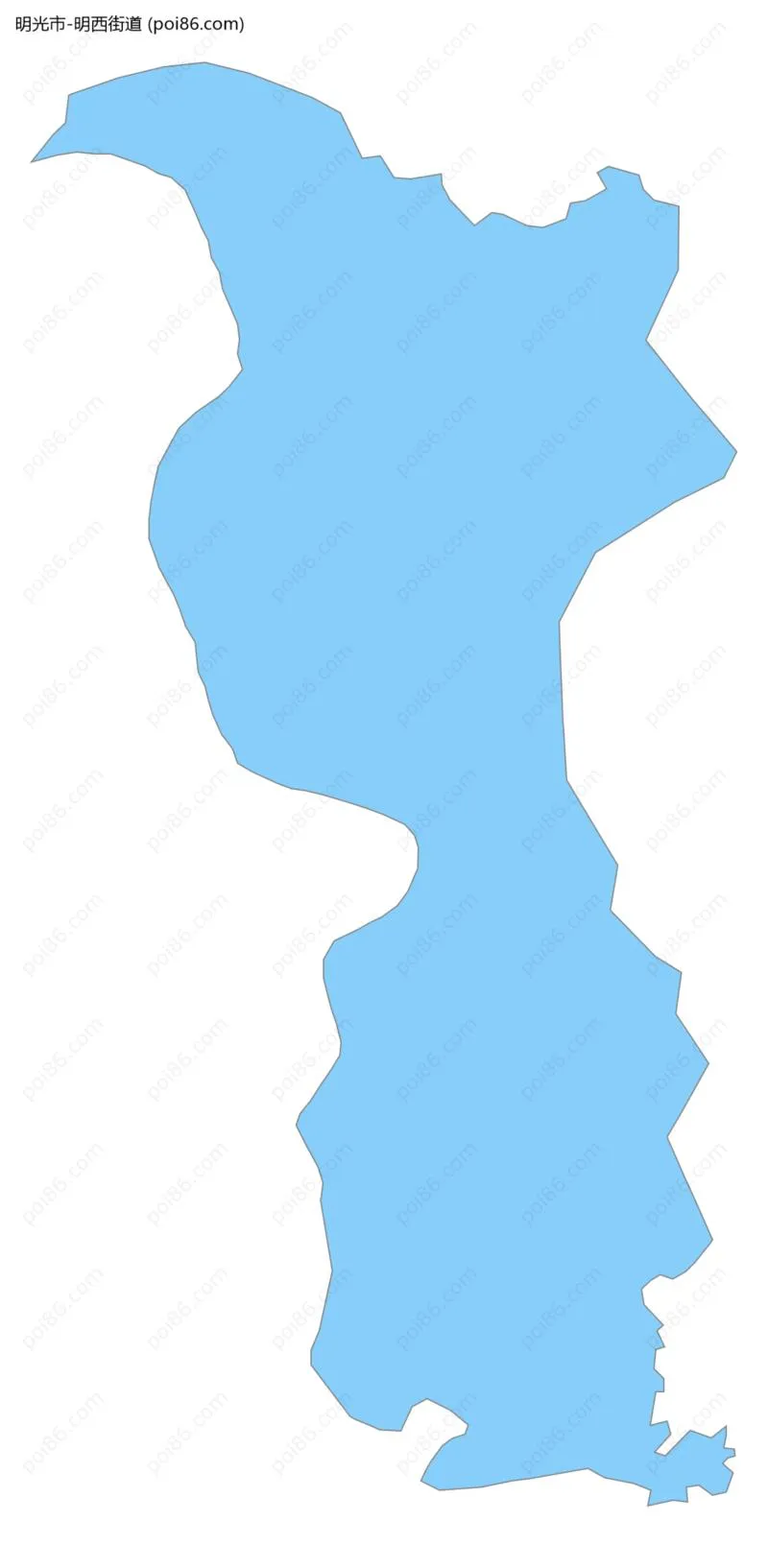 明西街道边界地图