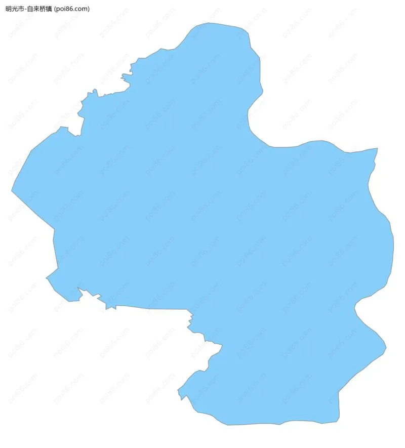 自来桥镇边界地图