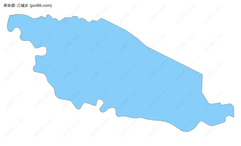 三城乡边界地图