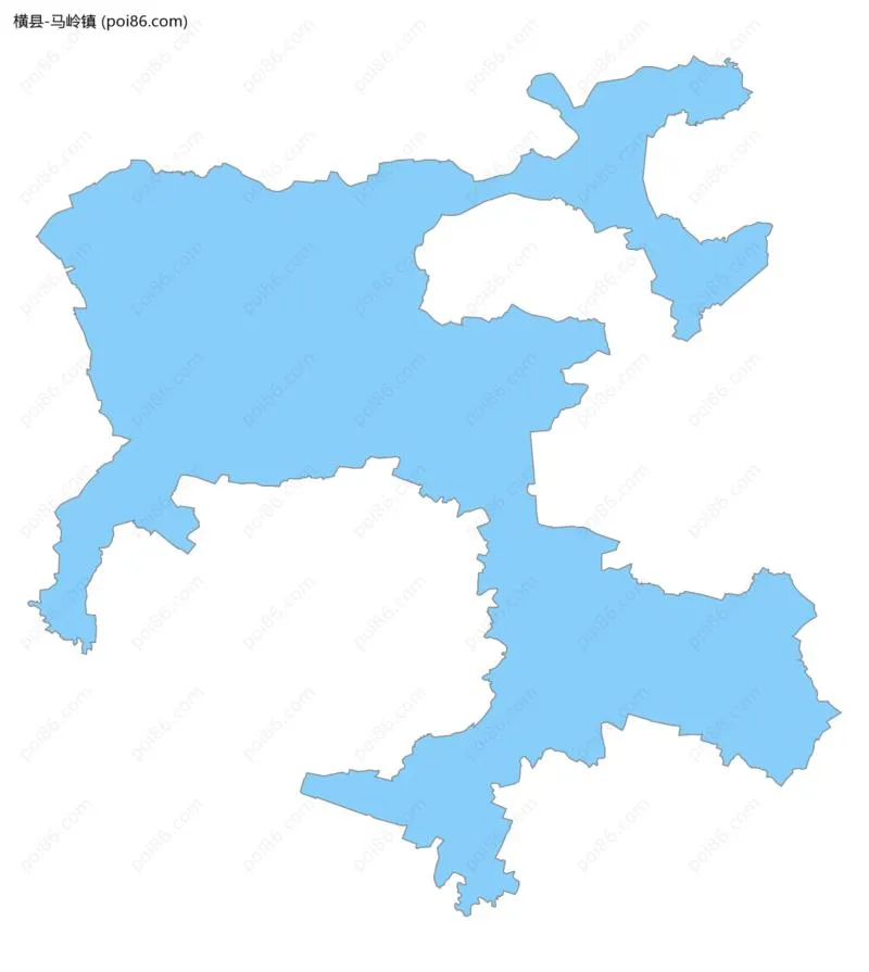 马岭镇边界地图