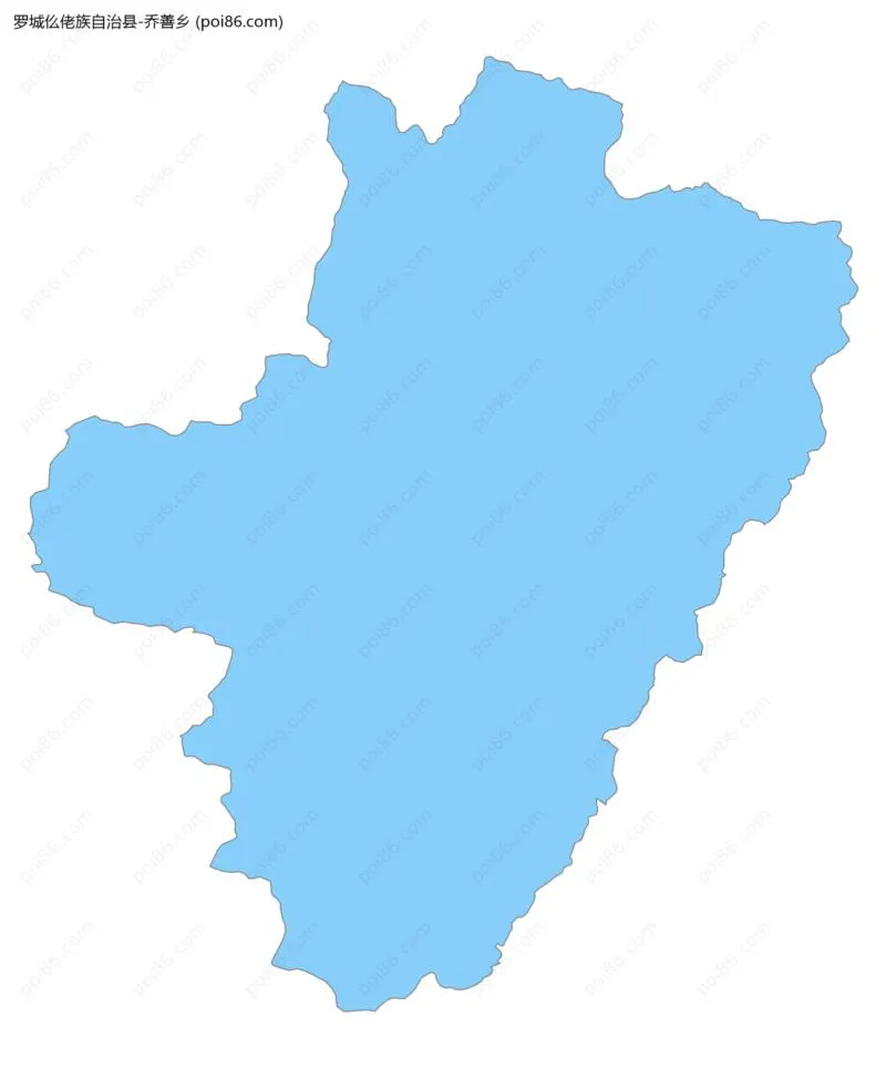 乔善乡边界地图