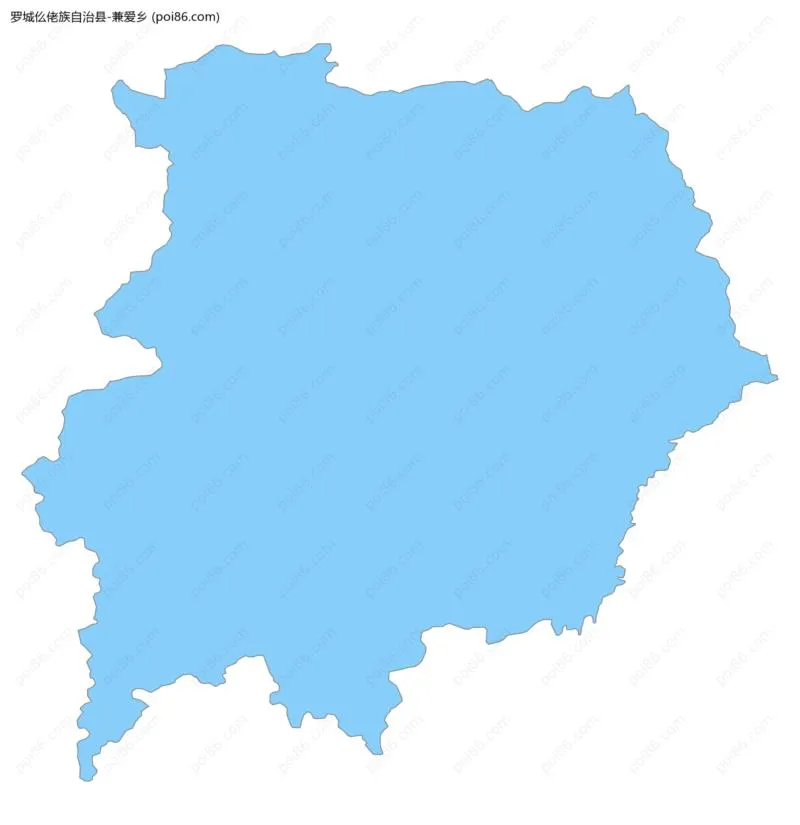 兼爱乡边界地图