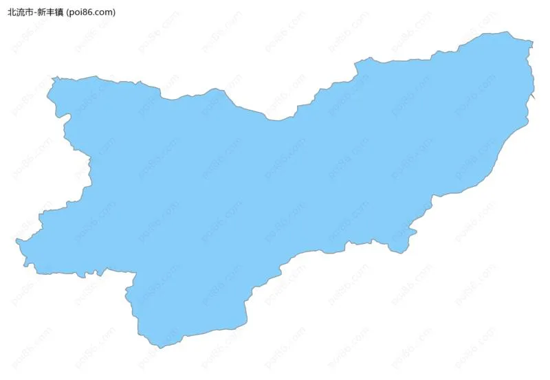 新丰镇边界地图