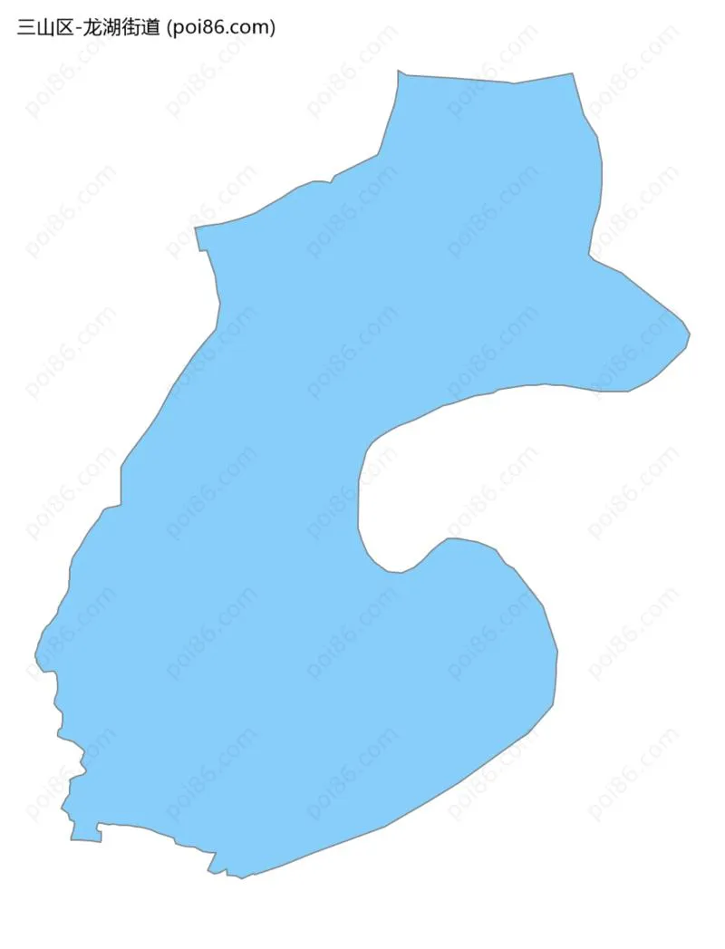 龙湖街道边界地图