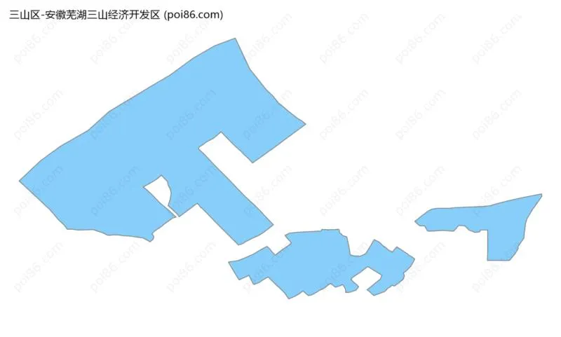 安徽芜湖三山经济开发区边界地图