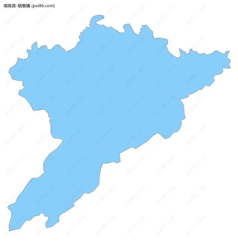 烟墩镇边界地图