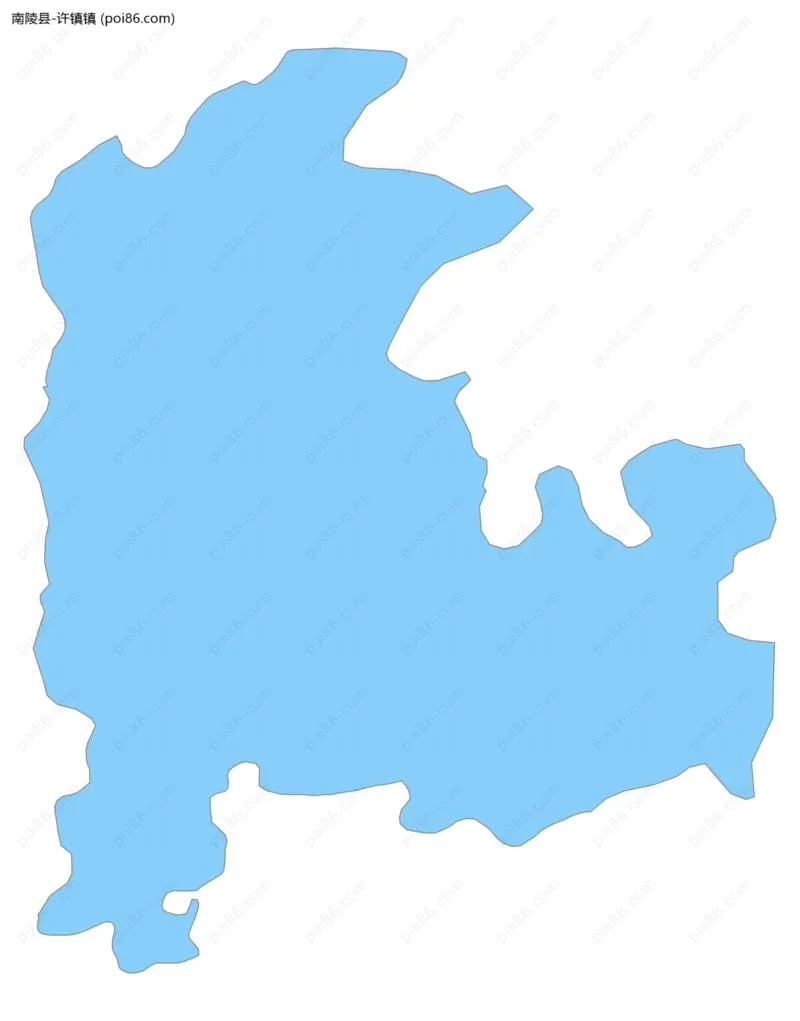 许镇镇边界地图