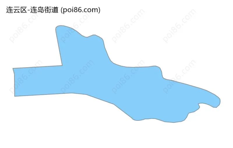 连岛街道边界地图