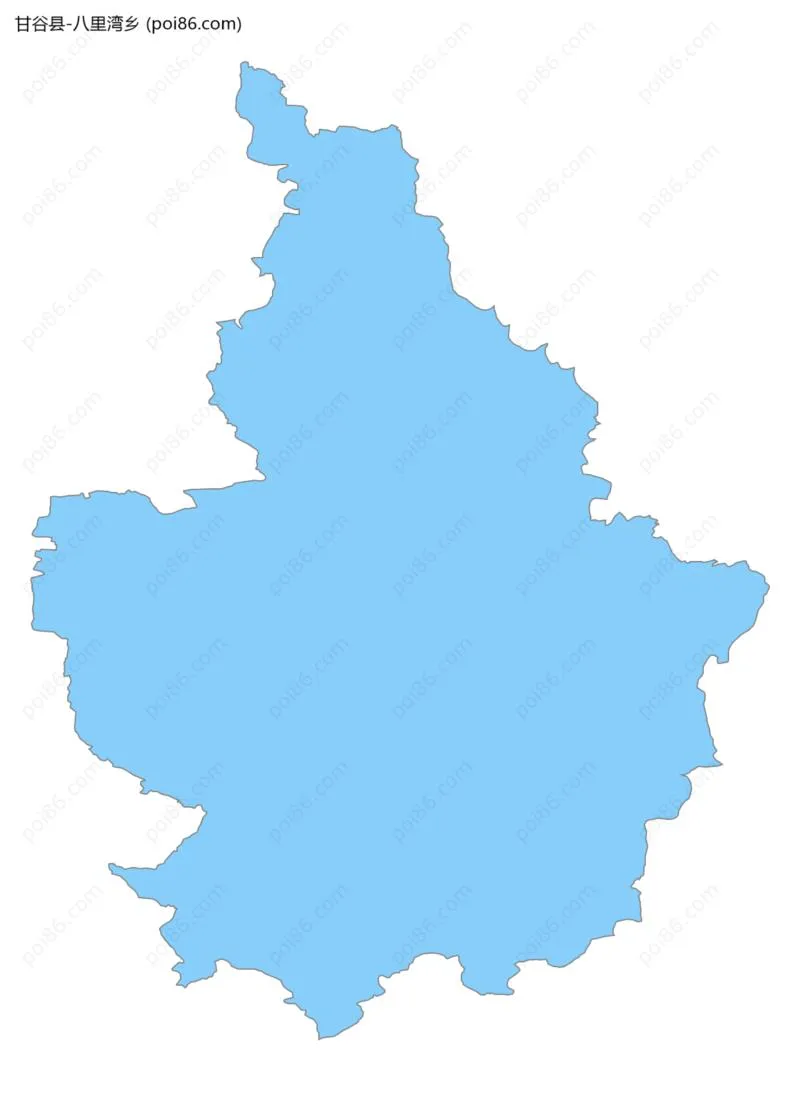 八里湾乡边界地图