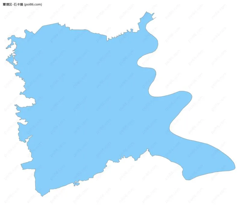 石卡镇边界地图