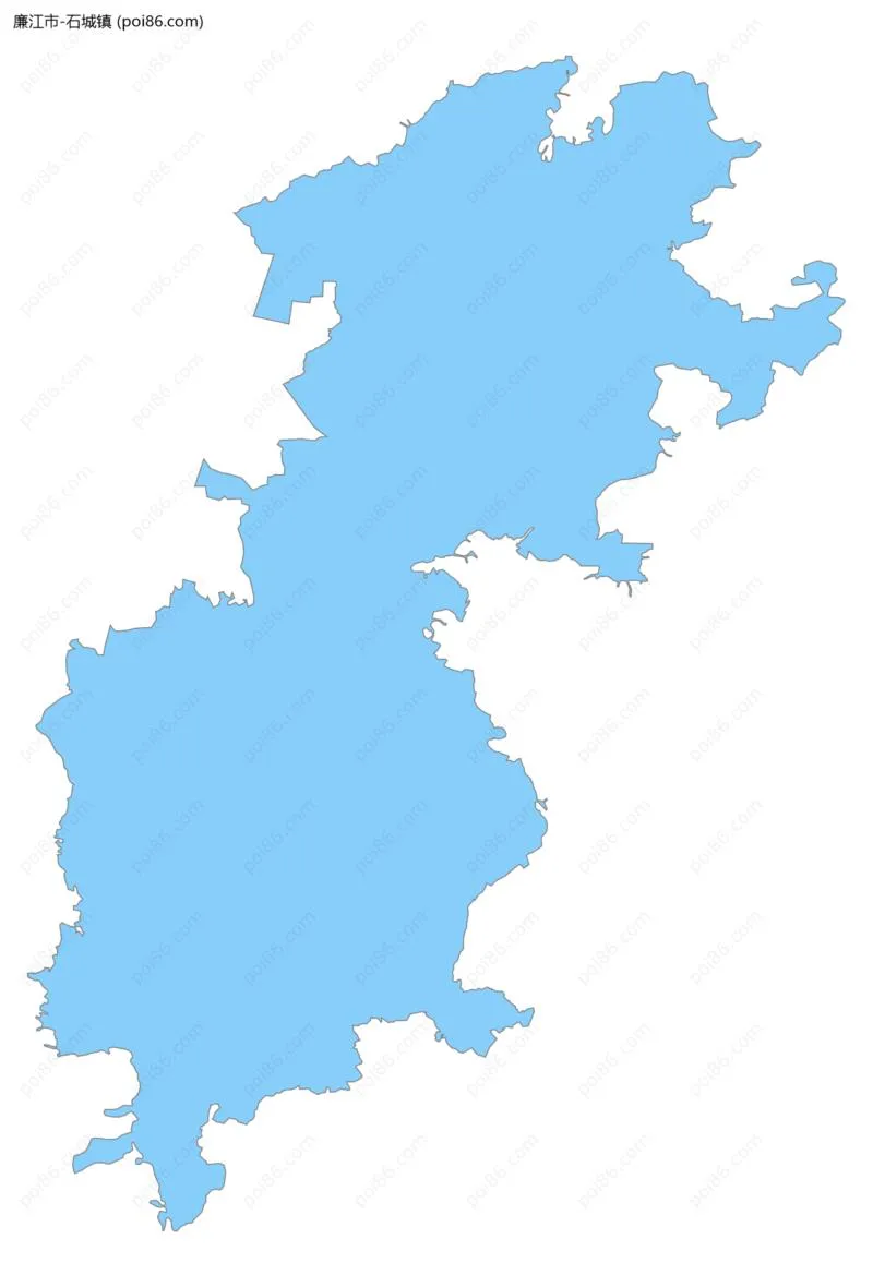 石城镇边界地图