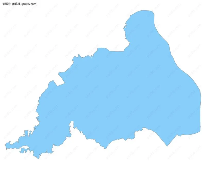 黄略镇边界地图